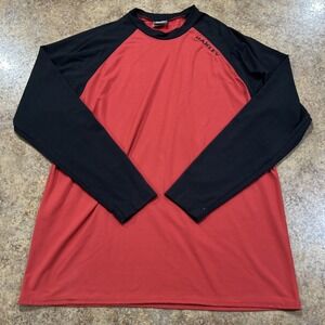 vintage y2k oakley software tech long sleeve size xl red black Made In Canada